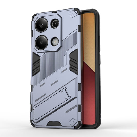 For Xiaomi Redmi Note 13 Pro 4G Global Punk Armor 2 in 1 PC + TPU Phone Case with Holder(Grey) - Note 13 Pro Cases by buy2fix | Online Shopping UK | buy2fix