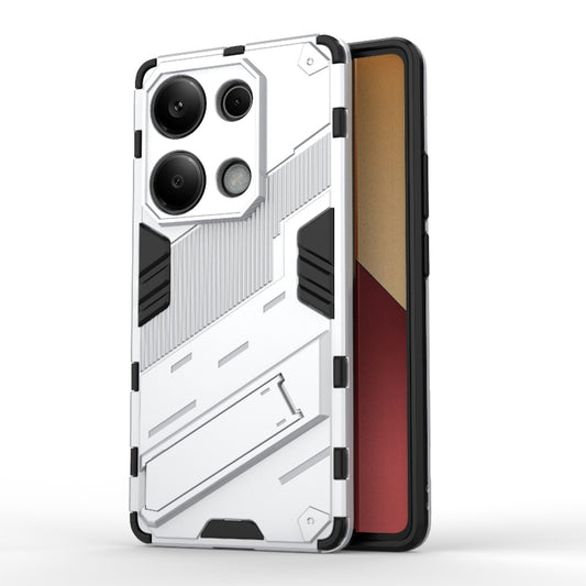 For Xiaomi Redmi Note 13 Pro 4G Global Punk Armor 2 in 1 PC + TPU Phone Case with Holder(White) - Note 13 Pro Cases by buy2fix | Online Shopping UK | buy2fix