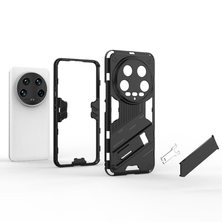 For Xiaomi 14 Ultra 5G Punk Armor 2 in 1 PC + TPU Phone Case with Holder(White) - 14 Ultra Cases by buy2fix | Online Shopping UK | buy2fix