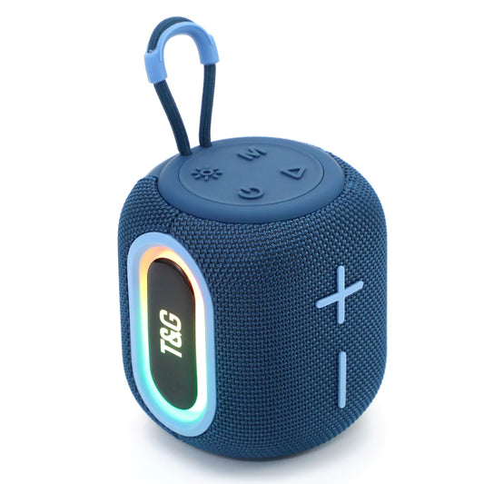 T&G TG664 LED Portable Subwoofer Wireless Bluetooth Speaker(Blue) - Desktop Speaker by T&G | Online Shopping UK | buy2fix