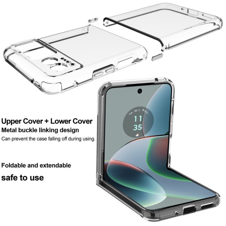 For Motorola Razr 40 imak UX-6 series All-inclusive Shockproof Airbag TPU Invisible Phone Case(Transparent) - Motorola Cases by imak | Online Shopping UK | buy2fix