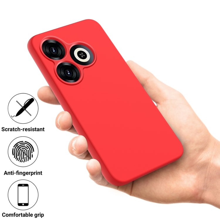 For Infinix Smart 8 Solid Color Liquid Silicone Dropproof Full Coverage Protective Case(Red) - Infinix Cases by buy2fix | Online Shopping UK | buy2fix