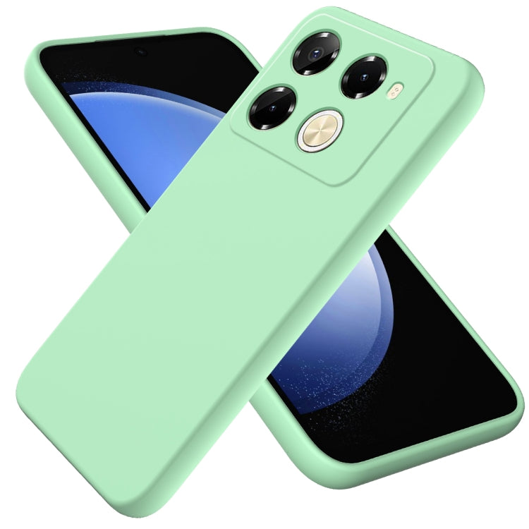 For Infinix Note 40 Pro 5G / 40 Pro+ 5G Solid Color Liquid Silicone Dropproof Full Coverage Protective Case(Green) - Infinix Cases by buy2fix | Online Shopping UK | buy2fix