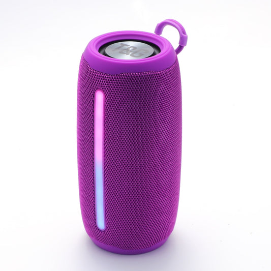 T&G TG663 Portable Colorful LED Wireless Bluetooth Speaker Outdoor Subwoofer(Purple) - Desktop Speaker by T&G | Online Shopping UK | buy2fix