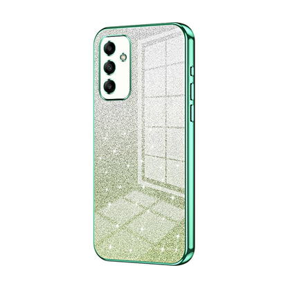 For Samsung Galaxy A05s Gradient Glitter Powder Electroplated Phone Case(Green) - Galaxy Phone Cases by buy2fix | Online Shopping UK | buy2fix