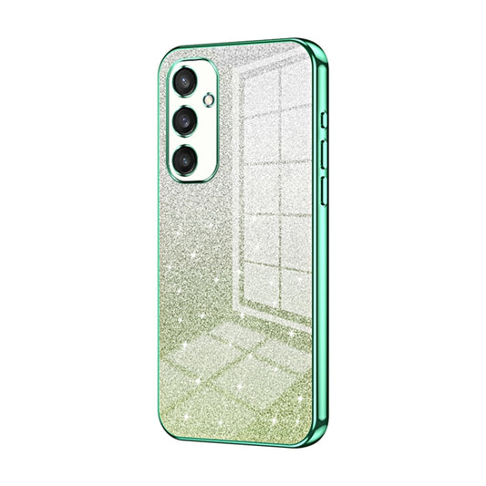 For Samsung Galaxy S24+ 5G Gradient Glitter Powder Electroplated Phone Case(Green) - Galaxy S24+ 5G Cases by buy2fix | Online Shopping UK | buy2fix