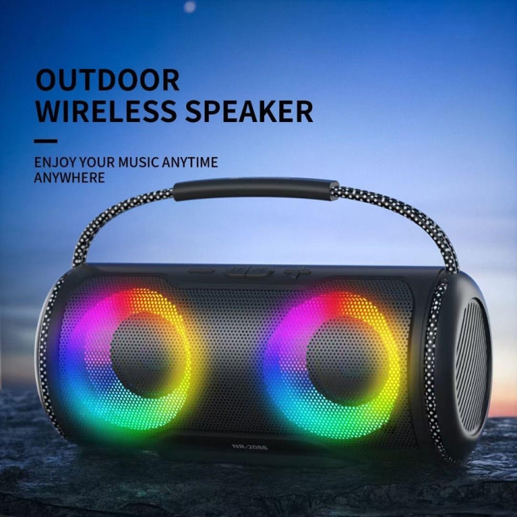 NewRixing NR2088 Wireless Portable TWS Bluetooth Speaker(Blue) - Desktop Speaker by NewRixing | Online Shopping UK | buy2fix