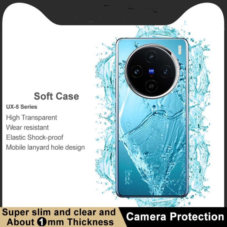 For vivo X100 5G IMAK UX-5 Series Transparent TPU Phone Case - X100 Cases by imak | Online Shopping UK | buy2fix