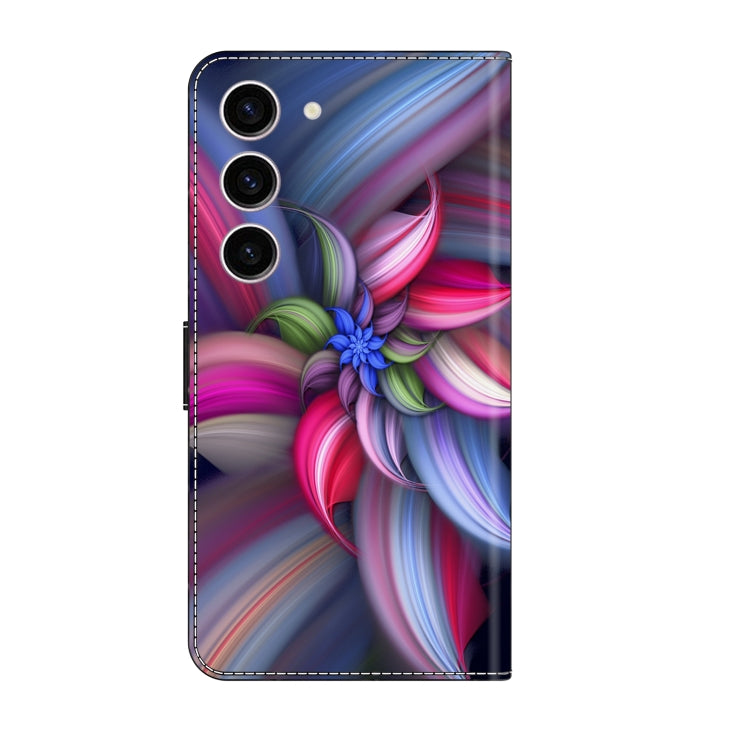 For Samsung Galaxy S24+ 5G Crystal 3D Shockproof Protective Leather Phone Case(Colorful Flower) - Galaxy S24+ 5G Cases by buy2fix | Online Shopping UK | buy2fix