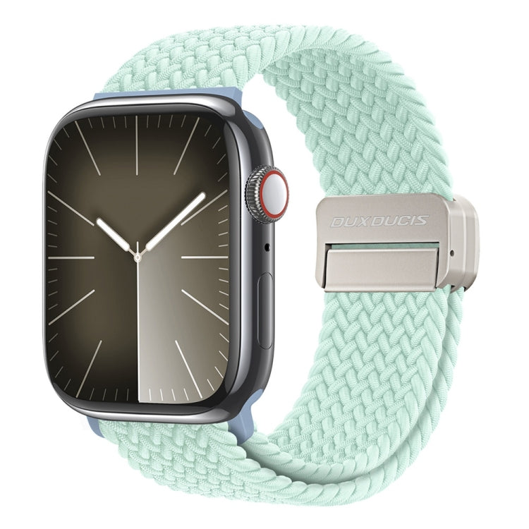 For Apple Watch Series 5 40mm DUX DUCIS Mixture Pro Series Magnetic Buckle Nylon Braid Watch Band(Light Mint) - Watch Bands by DUX DUCIS | Online Shopping UK | buy2fix