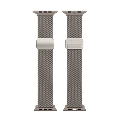 For Apple Watch Series 10 42mm DUX DUCIS Mixture Pro Series Magnetic Buckle Nylon Braid Watch Band(Clay) - Watch Bands by DUX DUCIS | Online Shopping UK | buy2fix