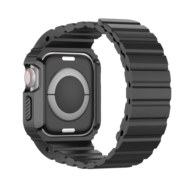 For Apple Watch Series 4 40mm DUX DUCIS OA Series Integrated Magnetic Watch Band(Black) - Watch Bands by DUX DUCIS | Online Shopping UK | buy2fix