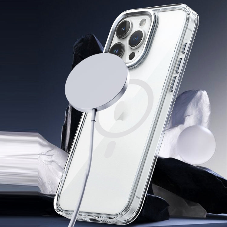 For iPhone 12 Pro Max MagSafe Magnetic Clear Phone Case(Transparent) - iPhone 12 Pro Max Cases by buy2fix | Online Shopping UK | buy2fix