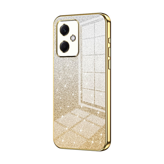 For Xiaomi Redmi Note 12R Pro Gradient Glitter Powder Electroplated Phone Case(Gold) - Xiaomi Cases by buy2fix | Online Shopping UK | buy2fix