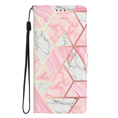 For Blackview A55 Pro Colored Drawing Leather Phone Case(Pink Marble) - More Brand by buy2fix | Online Shopping UK | buy2fix