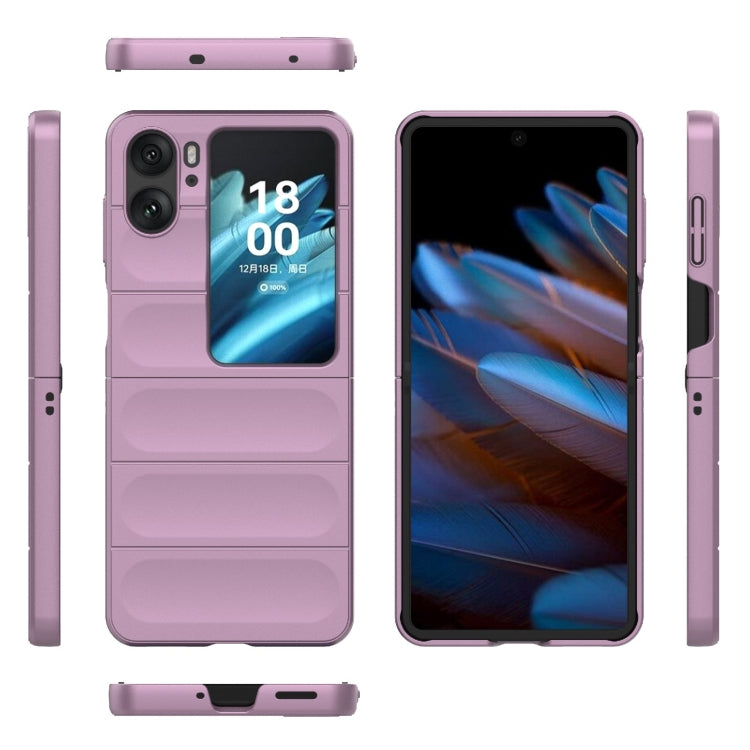 For OPPO Find N2 Flip Magic Shield Fold PC Shockproof Phone Case(Purple) - Find N2 Flip Cases by buy2fix | Online Shopping UK | buy2fix