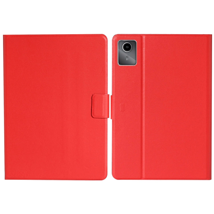 For Lenovo Tab M11/ Xiaoxin Pad 11 2024 Pure Color Smart Leather Tablet Case(Red) - Lenovo by buy2fix | Online Shopping UK | buy2fix