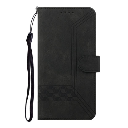 For Xiaomi Redmi K70 Cubic Skin Feel Flip Leather Phone Case(Black) - K70 Cases by buy2fix | Online Shopping UK | buy2fix