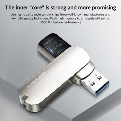 Teclast Leishen Plus Series USB3.0 Twister Flash Drive, Memory:128GB(Silver) - USB Flash Drives by TECLAST | Online Shopping UK | buy2fix