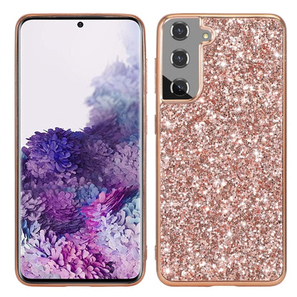 For Samsung Galaxy S24+ 5G Glitter Powder TPU Phone Case(Rose Gold) - Galaxy S24+ 5G Cases by buy2fix | Online Shopping UK | buy2fix