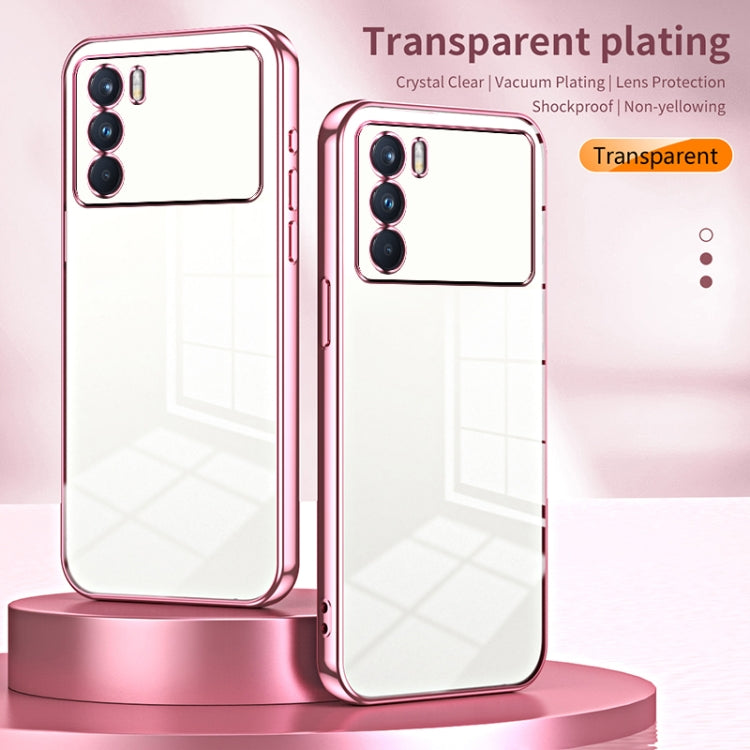 For OPPO K9 Pro Transparent Plating Fine Hole Phone Case(Transparent) - OPPO Cases by buy2fix | Online Shopping UK | buy2fix