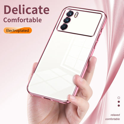 For OPPO K9 Pro Transparent Plating Fine Hole Phone Case(Black) - OPPO Cases by buy2fix | Online Shopping UK | buy2fix