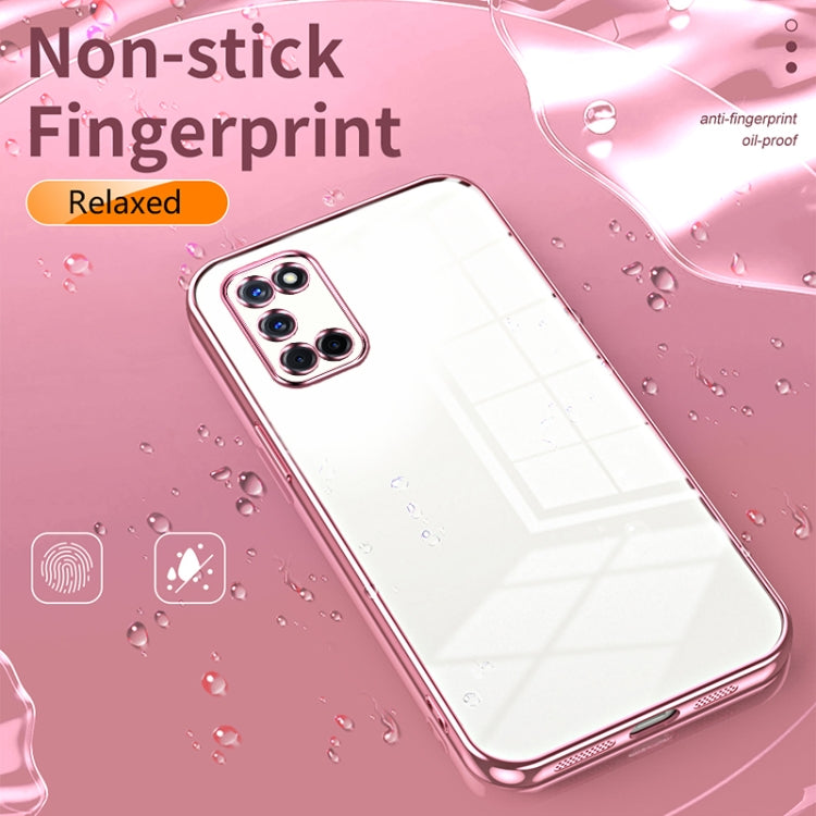 For OPPO A52 / A72 / A92 Transparent Plating Fine Hole Phone Case(Transparent) - OPPO Cases by buy2fix | Online Shopping UK | buy2fix