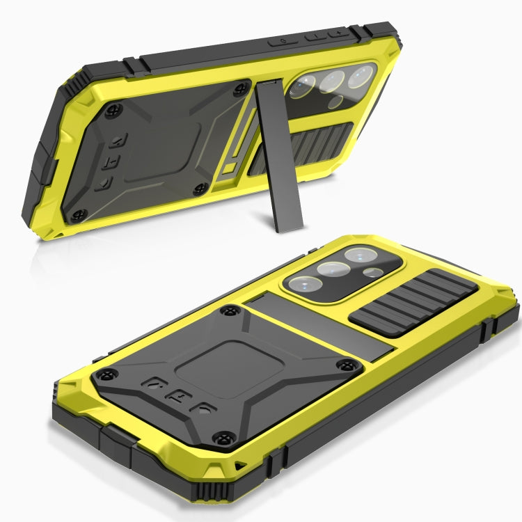 For Samsung Galaxy S24 5G R-JUST Life Waterproof Dustproof Shockproof Phone Case(Yellow) - Galaxy S24 5G Cases by R-JUST | Online Shopping UK | buy2fix