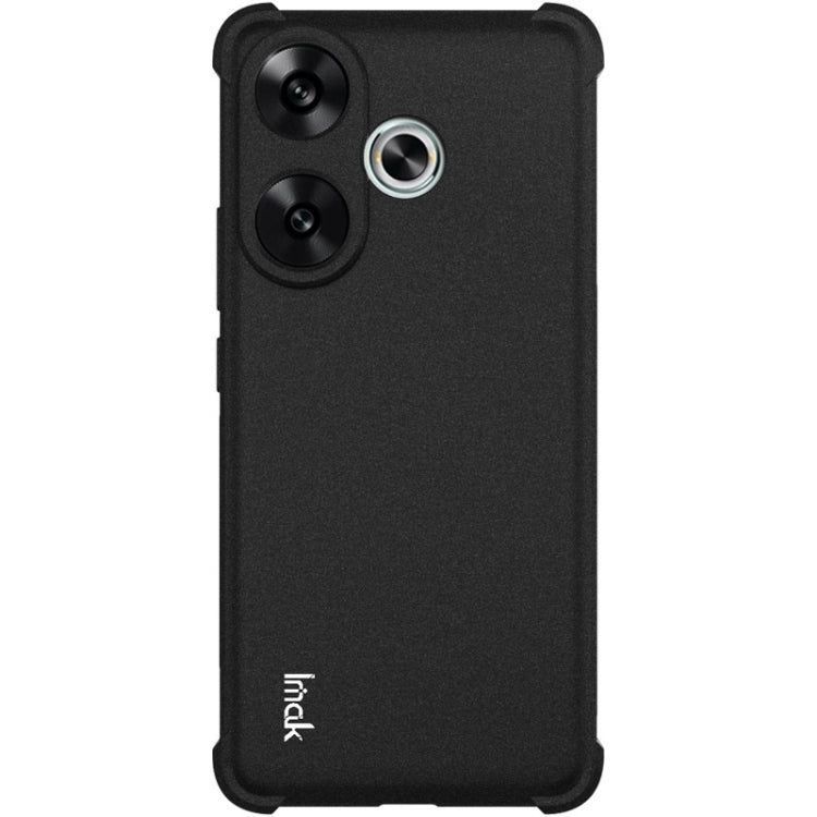 For Xiaomi Redmi Turbo3 5G imak Shockproof Airbag TPU Phone Case(Matte Black) - Xiaomi Cases by imak | Online Shopping UK | buy2fix