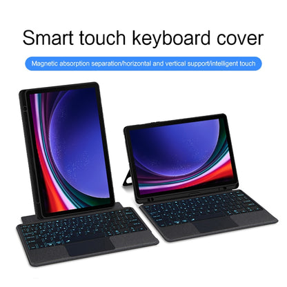 For Samsung Galaxy Tab S9 / S9 FE YJ-S9 Split Bluetooth Keyboard Leather Tablet Case - Samsung Keyboard by buy2fix | Online Shopping UK | buy2fix