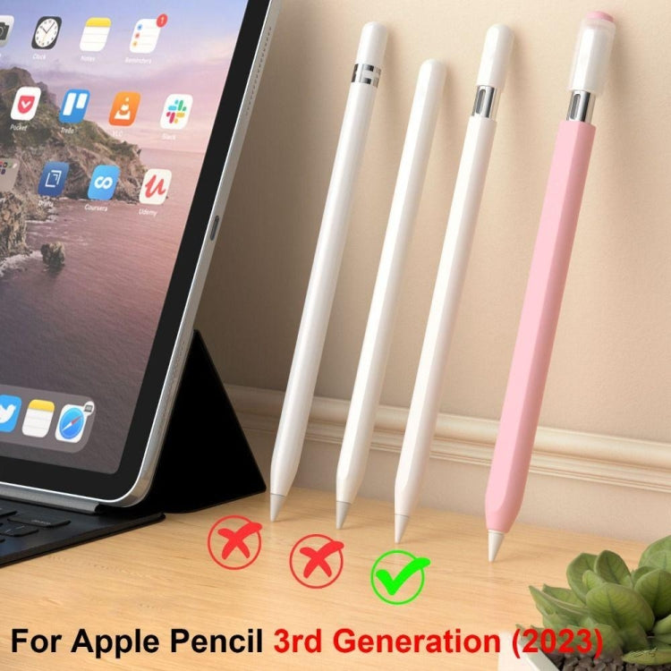 For Apple Pencil (USB-C) Jelly Silicone Stylus Pen Protective Cover(White) - Pencil Accessories by buy2fix | Online Shopping UK | buy2fix