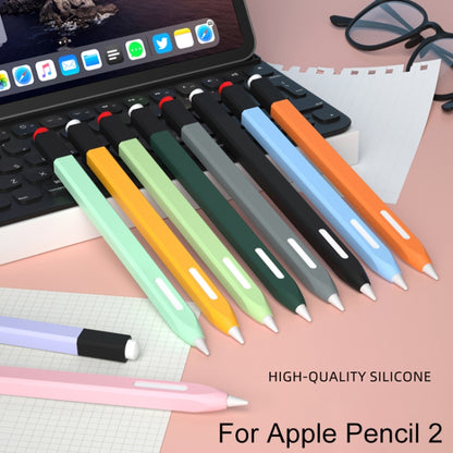 For Apple Pencil 2 Retro Pencil Style Stylus Pen Protective Case(Black) - Pencil Accessories by buy2fix | Online Shopping UK | buy2fix