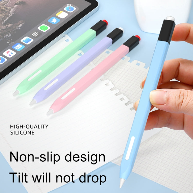 For Apple Pencil 2 Retro Pencil Style Stylus Pen Protective Case(Black) - Pencil Accessories by buy2fix | Online Shopping UK | buy2fix