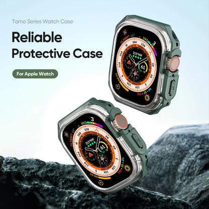 For Apple Watch Ultra 2 49mm / Ultra 49mm DUX DUCIS Tamo Series Hollow PC + TPU Watch Protective Case(Transparent Green) - Watch Cases by DUX DUCIS | Online Shopping UK | buy2fix