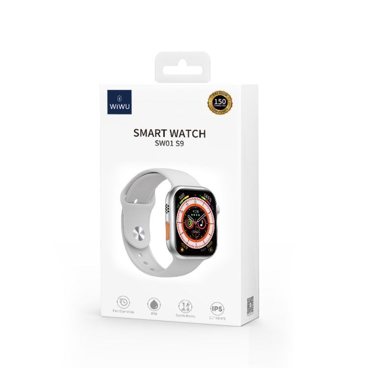 WIWU SW01 S9 2.1 inch IPS Screen IP68 Waterproof Bluetooth Smart Watch(Silver) - Smart Watches by WIWU | Online Shopping UK | buy2fix