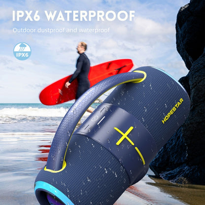 HOPESTAR H68 50W Outdoor Portable Waterproof Dazzling Bluetooth Speaker(Dark Blue) - Waterproof Speaker by HOPESTAR | Online Shopping UK | buy2fix