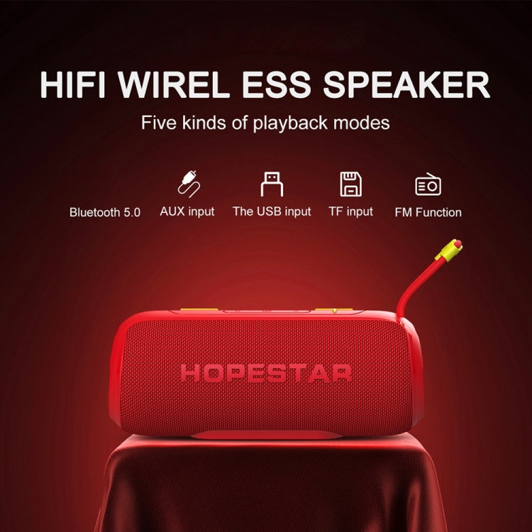 HOPESTAR P26 Outdoor Portable lPX6 Waterproof Dazzling Bluetooth Speaker(Black) - Waterproof Speaker by HOPESTAR | Online Shopping UK | buy2fix