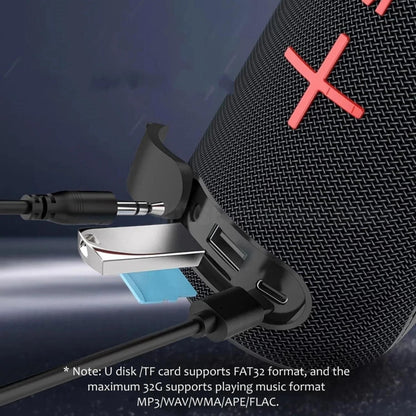 T&G TG-384 Mini Portable Bluetooth Speaker Support TF / U-disk / RGB Light(Brown) - Desktop Speaker by T&G | Online Shopping UK | buy2fix