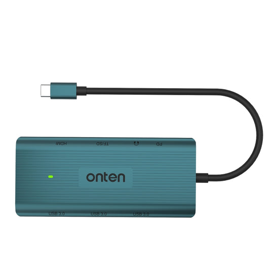 Onten UC961 9 in 1 USB-C / Type-C Multi-function HUB Docking Station(Green) - USB HUB by Onten | Online Shopping UK | buy2fix