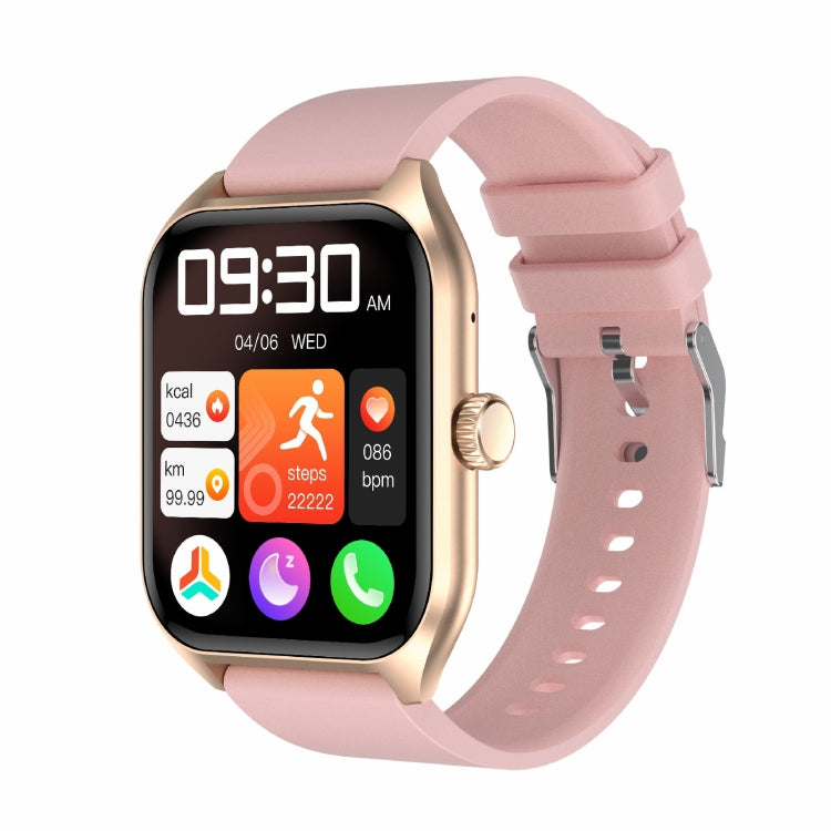 Qx5 1.96 inch BT5.2 Smart Sport Watch, Support Bluetooth Call / Sleep / Blood Oxygen / Temperature / Heart Rate / Blood Pressure Health Monitor(Pink) - Smart Watches by buy2fix | Online Shopping UK | buy2fix