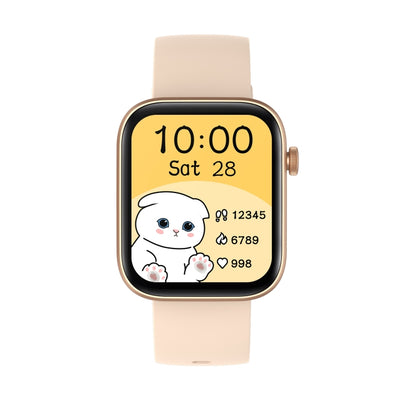 P43 1.8 inch TFT Screen Bluetooth Smart Watch, Support Heart Rate Monitoring & 100+ Sports Modes(Gold) - Smart Watches by buy2fix | Online Shopping UK | buy2fix