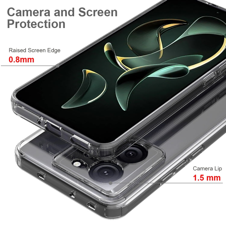 For Xiaomi 13T / 13T Pro / Redmi K60 Ultra Scratchproof Acrylic TPU Phone Case(Transparent) - Redmi K60 Ultra Cases by buy2fix | Online Shopping UK | buy2fix