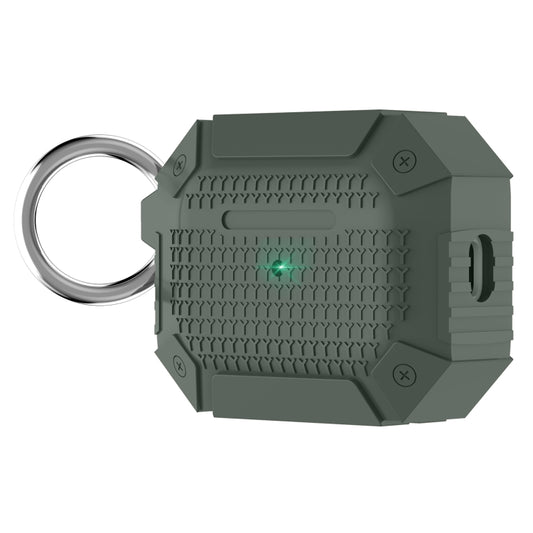 For AirPods Pro 2 Wireless Earphones Shockproof Armor Protective Case(Dark Green) - For AirPods Pro 2 by buy2fix | Online Shopping UK | buy2fix