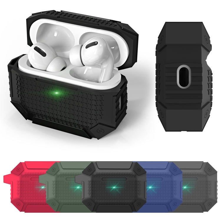 For AirPods 4 Wireless Earphones Shockproof Armor Protective Case(Dark Green) - For AirPods 4 by buy2fix | Online Shopping UK | buy2fix