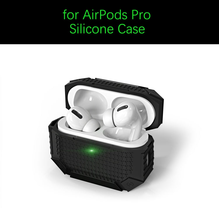 For AirPods Pro 2 Wireless Earphones Shockproof Armor Protective Case(Grey) - For AirPods Pro 2 by buy2fix | Online Shopping UK | buy2fix