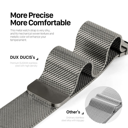 For Apple Watch Series 8 41mm DUX DUCIS Milanese Pro Series Stainless Steel Watch Band(Graphite) - Watch Bands by DUX DUCIS | Online Shopping UK | buy2fix