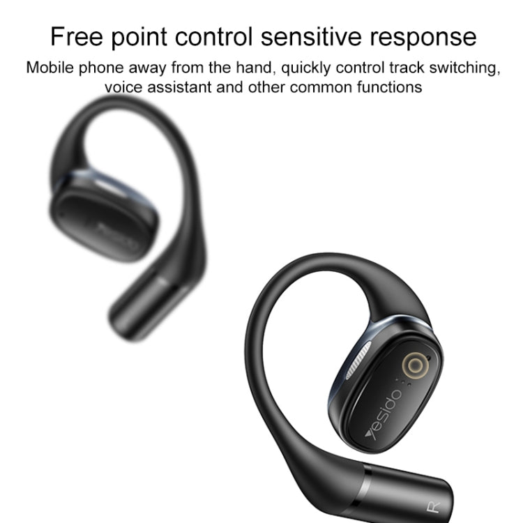 Yesido YSP18 OWS Open Wireless Bluetooth Earphone(Black) - Bluetooth Earphone by Yesido | Online Shopping UK | buy2fix
