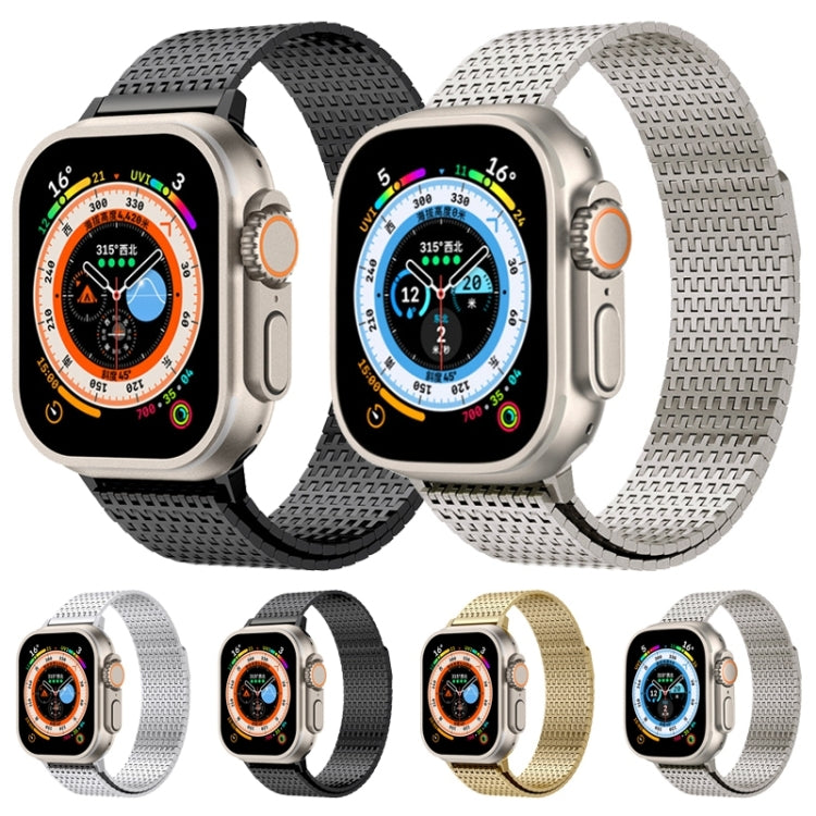 For Apple Watch Series 3 42mm Milanese Loop Magnetic Clasp Stainless Steel Watch Band(Silver) - Watch Bands by buy2fix | Online Shopping UK | buy2fix