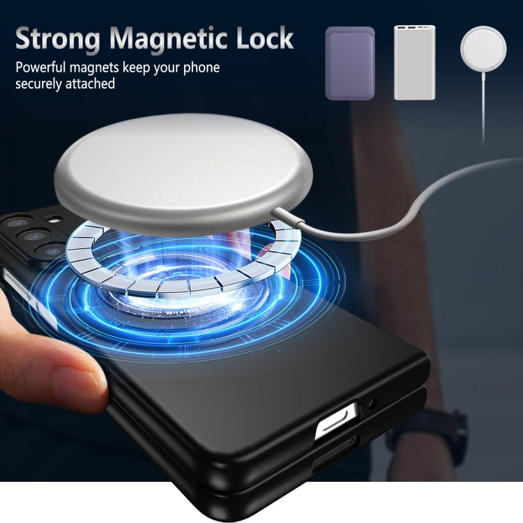 For Samsung Galaxy Z Fold3 5G 360 Degree Rotating Holder MagSafe PC Full Coverage Shockproof Phone Case(Black) - Galaxy Phone Cases by buy2fix | Online Shopping UK | buy2fix