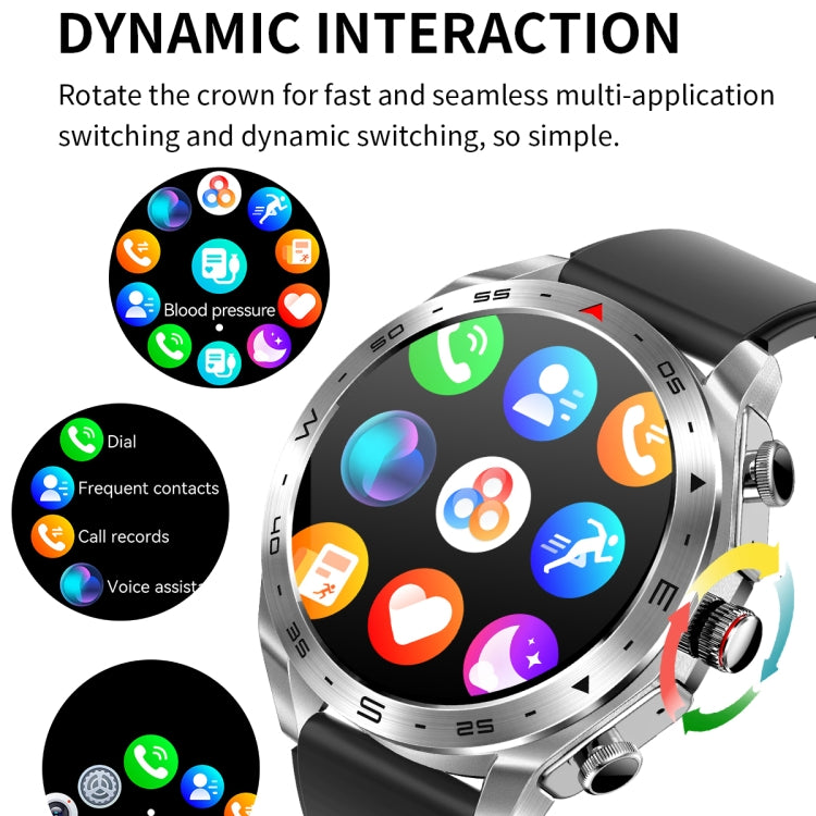 LEMFO T95 1.52 inch IPS Screen 2 in 1 Bluetooth Earphone Smart Watch Support Health Monitoring(Black) - Smart Watches by LEMFO | Online Shopping UK | buy2fix